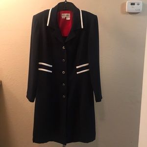 Betsy’s Thing long nave blue suit coat